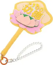 MOBUTOFU Handmade Woven Fan with Funny Text for Outdoor Use Vintage Chinese Handheld Manual Fan Summer Cooling Accessory and Humorous Photo Prop for Parties