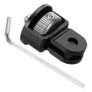 Aluminum 1/4" Thread Camera Tripod Mount Conversion Adapter, Black Titanium