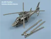 L'Arsenal Models 1/350 A.S. 565 PANTHER with INTERIOR DETAILS (4) 3D Printed Set