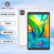PRITOM L8 Plus 8inch Android 13 Tablet 8-Core 1.80GHz 8GB 64GB
