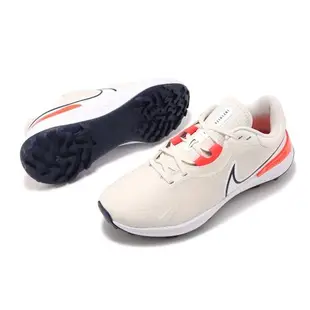 Nike 高爾夫球鞋 Infinity Pro 2 Wide 男鞋 寬楦 米白 紅 透氣 支撐 緩衝 運動鞋 DM8449-041