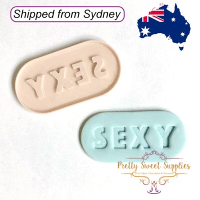 SEXY PILL Embosser by Little Biskut Fondant Cake Decorating Gift
