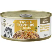 Applaws Taste Toppers In Broth Chicken With Vegetables Wet Dog Food 156g