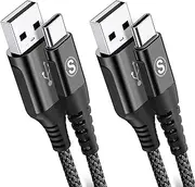sweguard USB Type C Charger Cable [1M,2-Pack] iPhone 16 Charger Cable Nylon Braided for iPhone 15 16 Pro Max Plus, Samsung Galaxy S25 S24 S23 S22 S21 S20 S10 S9 S8 Note 20 10 Flip Pixel LG Moto Sony