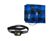 Kings 12V Heated Blanket washable 140x100cm + Rechargeable LED Head Torch