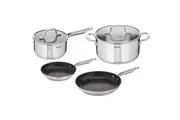 Tefal Virtuoso 4 Piece Stainless Steel Induction Cookware Set