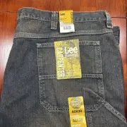 Lee Dungarees Carpenter Straight Leg Jeans Men's 50x30 Big & Tall Sanded Bronze