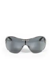 Black Crystal Shield Sunglasses