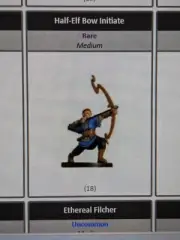 D&D miniatures Aberrations HALF-ELF BOW INITIATE #18 w/ stat card
