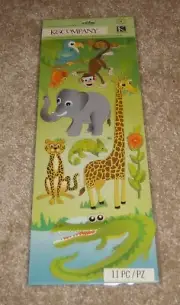 K&Company Adhesive Chipboard ~ On Safari....Jungle Animals