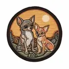 Chihuahua Dog Patch Face Cut out Iron on/Sew on Applique For Clothes