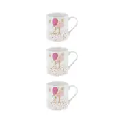 3PK Gibson Gifts Rush Birthday Ladies 21st Mug R 250ml Drinking Cup w/ Handle
