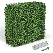 CostwayArtificial Boxwood Privacy Fence with Realistic PE Leave for Living Room and Patio