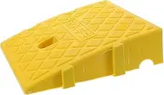 ASAKKURA Plastic Slope Mat Bump Ramp for Driveway Driveway Ramp Cable Cover Outdoor Wire Cover Wire Protector Motorcycle Garage Cord Protector Floor Yellow Rubber