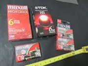Maxell TDK blank VHS video tape tapes w/ audio cassettes cassette NEW Sealed
