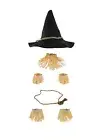 Adult Scarecrow Hat Deluxe Felt Oktoberfest Wizard Witch Hillbilly Hat Costume