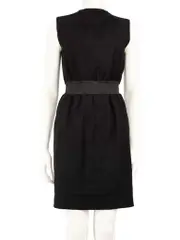 Black Cut Out Knee Length Dress