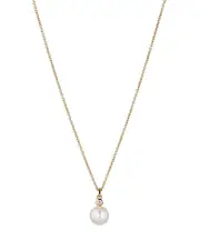 Nadri Cubic Zirconia & Nacre Pearl Pendant Necklace, 16-18