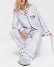 NEW PETER ALEXANDER PASTEL BUFFALO CHECK COTTON FLANNELETTE PJ SET LARGE RRP$139