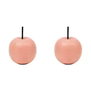 2PK Urban Products Apple Pot/Garden/Shelf Ornament Dusty Rose 10cm