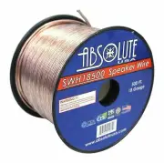 Absolute USA SWH181000 1000' 18 Gauge Speaker Wire1000 Feet 18 Gauge Car Audio S