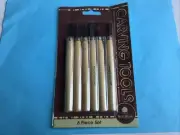 New 6 Piece Set Walnut Hollow Wood Carving Tools Gouge Chisel Wood Handles NIP
