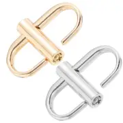 4 Pcs Chain Strap Adjustment Buckle Buckles for Bag Screw Fastening