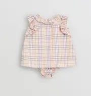 Burberry Baby Girl Carla Ruffle Swing Dress Bloomers Set Classic Check 6 Mth NWT