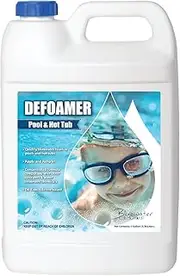 Bluewater Chemgroup Pool & Hot Tub Defoamer, 1 Gallon, Quickly Eliminate Foam in Pool or hot tubs.