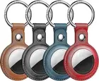 Airtag key chain I Holder for air tag I 4 Pack airtag Case(20 protective films)