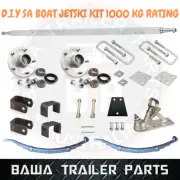 DIY Galvanized 1000kg Single Axle Boat Jetski Trailer Kit with Slipper Springs !
