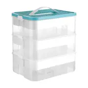 3 Layers Building Blocks Storage Plastic Storage Container Box Kid Organizer ...