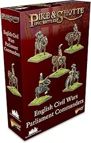 Warlord Games Parliament Commanders - Epic Scale Miniatures for Pike & Shotte Highly Detailed English Civil War Miniatures for Table-top Wargaming