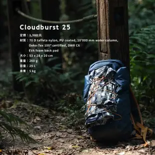 【EXPED】Cloudburst 輕量防水背包 25L