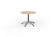 OL Modulus Fixed Leg Round Meeting Table - Oak Top