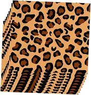 Animal Leopard Print Party Napkins for Cheetah Party Decorations Safari Leopard Print Paper Napkins Animals Themed Luncheon Disposable Paper Napkin Safari Themed Birthday Supplies(40 Pcs)