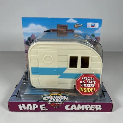 The Chevron Cars Hap E. Camper Trailer Toy Car US State Stickers #40 2006 Hitch