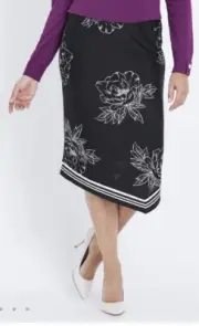 New Tags Millers Pull On Pencil Skirt Border Print Size 2XL/20-22