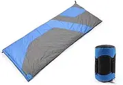 CJLWSLCO Green Blue Outdoor Envelope Type Light Down Sleeping Bag Adult -25 Degrees Autumn and Winter Camping Double Stitching Sleeping Bag Camping sleeping bag Waterproof sleeping bag Warm sleeping b