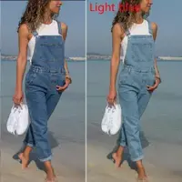 在飛比找ETMall東森購物網優惠-Jeans with overalls for women 