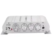 ST-838 Power Amplifier 400W 12V 2.1Channel Powerful Stereo Audio HiFi Car Home