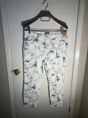 NWT Buffalo David Bitton 16/36 High-Rise Soft Stretch Ankle Skinny Floral Jeans