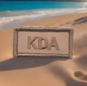 Desert Tan Brown Military KDA Known Drug Allergy Patch Fits For VELCRO® BRAND Lo