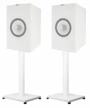 Pair 29” Steel White Stands For KEF Q350 Bookshelf Speakers