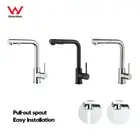 Decaura 2-Mode Kitchen Tap Mixer Pull Out L-Shape Sink Faucet Lead-free