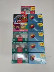 11 Random Sealed New Cassette Tapes Maxell Scotch TDK Memorex