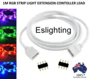 1M 4 PIN RGB LED STRIP LIGHT TO CONTROLLER EXTENSION CONNECTOR CABLE CORD LEAD