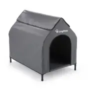 lazypets 65 x 65 x 90cm large soft dog kennel