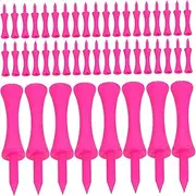 Abaodam 100pcs Golf Tees Unbreakable Driving Range Accessories for Performance Easy Setup for Practice Training Durable Plastic Design for Golf Simulators
