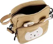 [CONGARTENO] Lovely Rabbit Bag Canvas Boys and Girls Schoolbag Zipper Pouch Adorable Coin Pouch Multi- Options Random